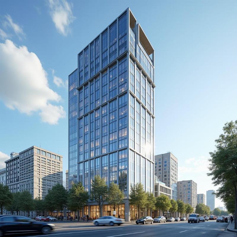 Hình ảnh mặt tiền Tòa nhà Lim Tower 2, văn phòng cho thuê hạng A tại Quận 1 TP HCM