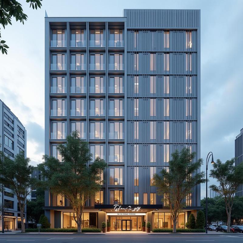 Mat tien hien dai cua toa nha Pax Sky 51 Nguyen Cu Trinh Quan 1