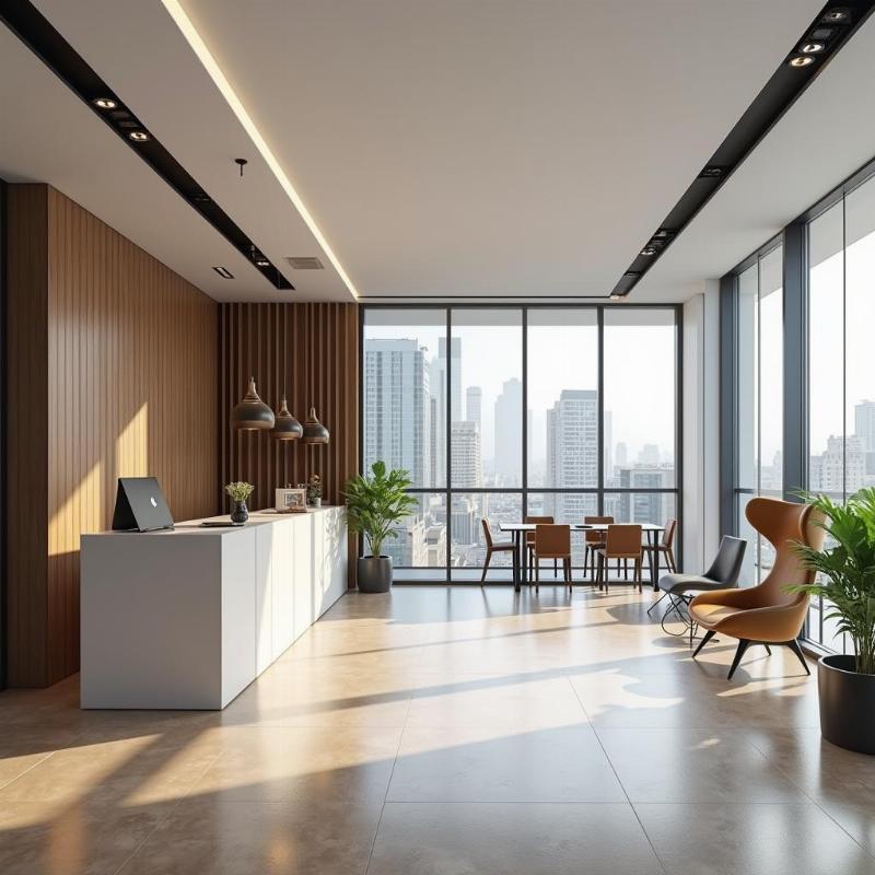 Không gian văn phòng chuyên nghiệp bên trong Tòa nhà Ruby Tower 81-85 Hàm Nghi Quận 1.