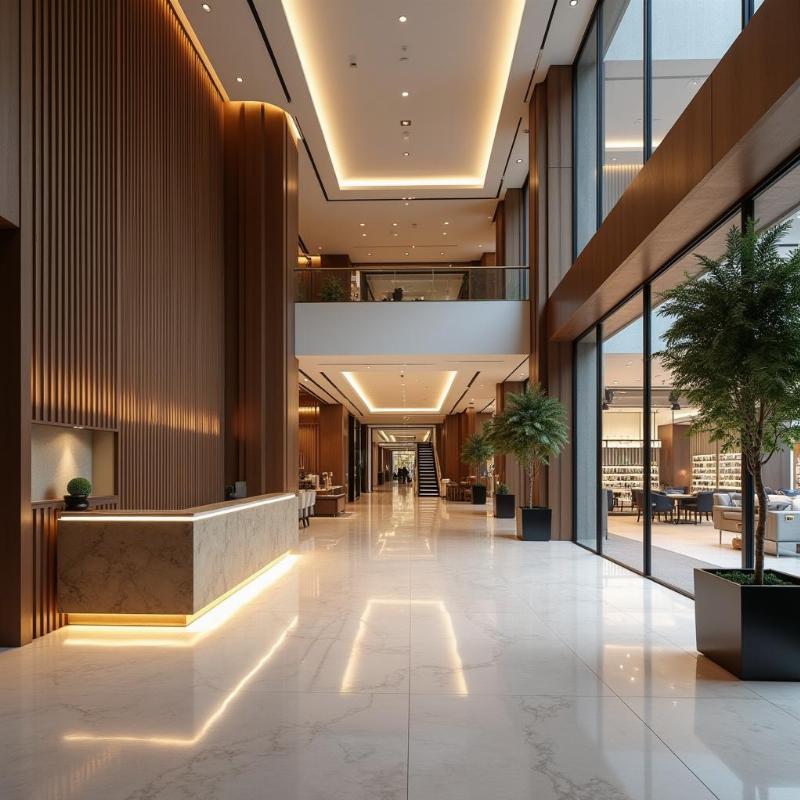 Hình ảnh sảnh đón sang trọng và tiện ích nội khu đẳng cấp của Tòa nhà Saigon Centre, 65 Lê Lợi, Quận 1