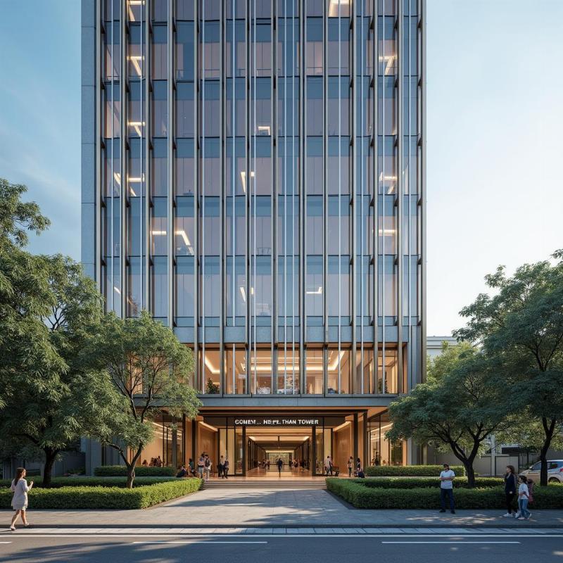 Ngoại cảnh hiện đại của Tòa nhà Bến Thành Tower 138 Lê Thị Hồng Gấm, Quận 1.