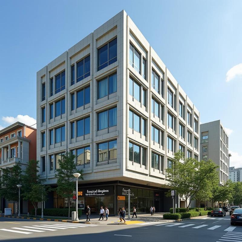 Ngoai canh Tòa nhà HD Tower Quan 1, kien truc hien dai, uy tin tai TP.HCM.