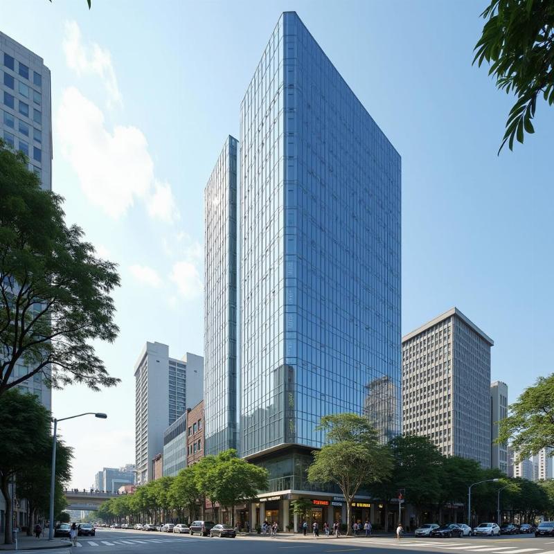 Ngoại cảnh Tòa nhà Saigon Tower tại Quận 1 – Văn phòng hạng A đắc địa